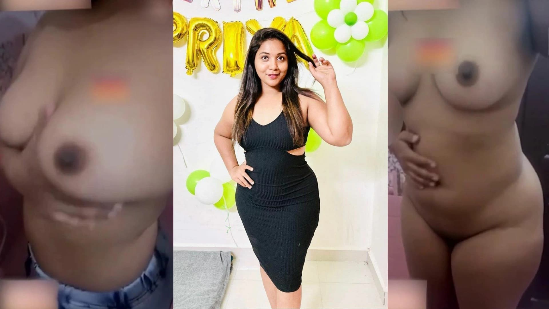 Watch Priya Paluvayi pressing boobs and giving a fully nude pussy closeup on Tango cam - Video 2