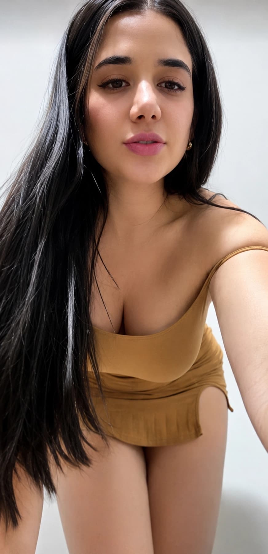 Featured image for Gorgeous Tango Girl with Big Juicy Boobs Teases in Tight Dress